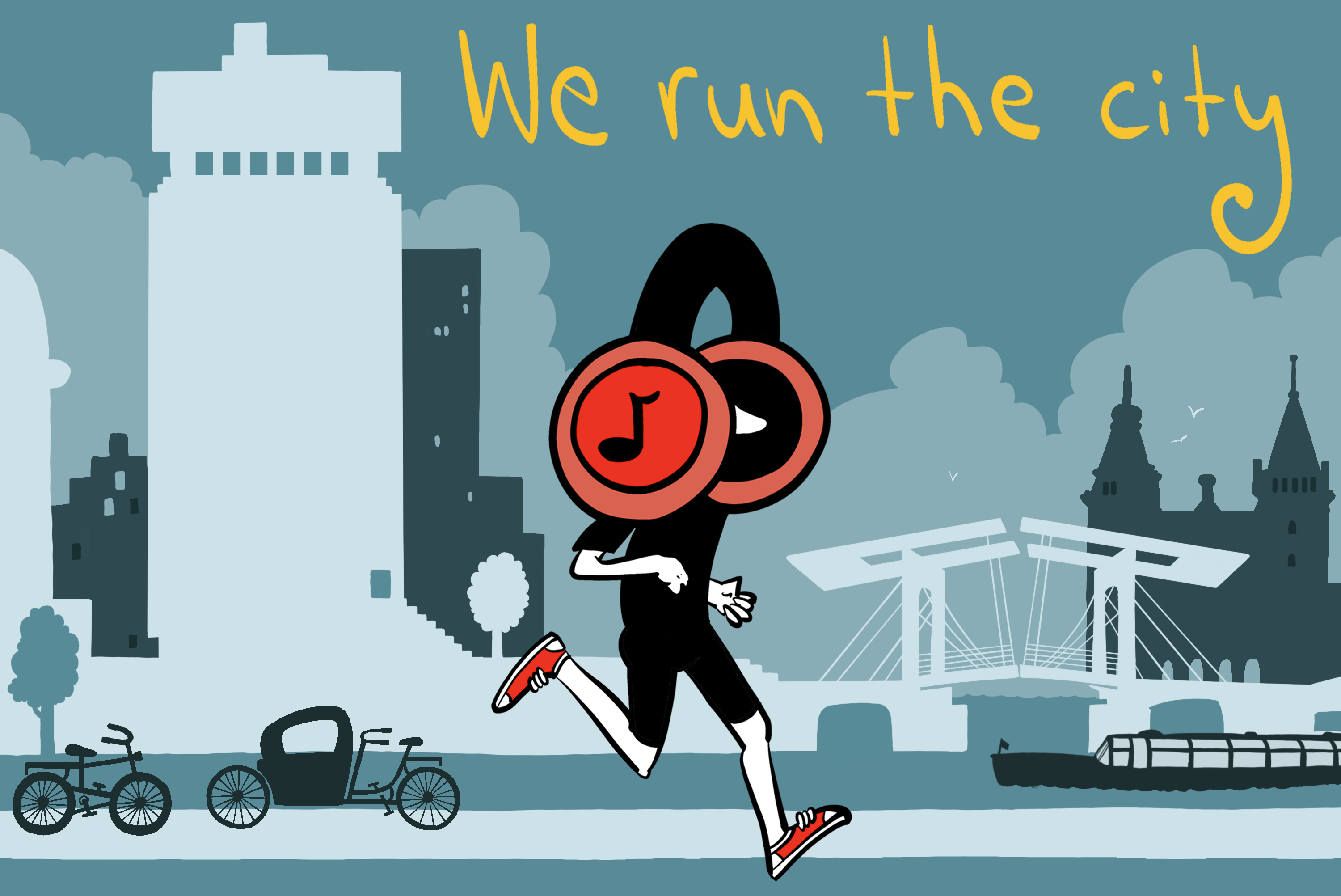 De audiotrainer van We Run The City in de app